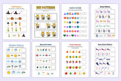 Kindergarten Pattern Workbook for Early Learning - CraftNest - Digital Crafting and Art