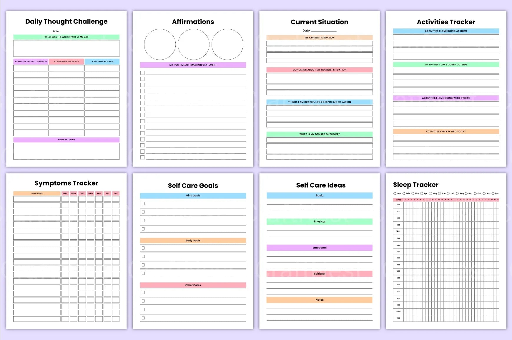 Therapy Healing Workbook for Personal Growth - CraftNest - Digital Crafting and Art