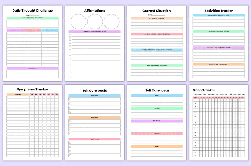 Therapy Healing Workbook for Personal Growth - CraftNest - Digital Crafting and Art