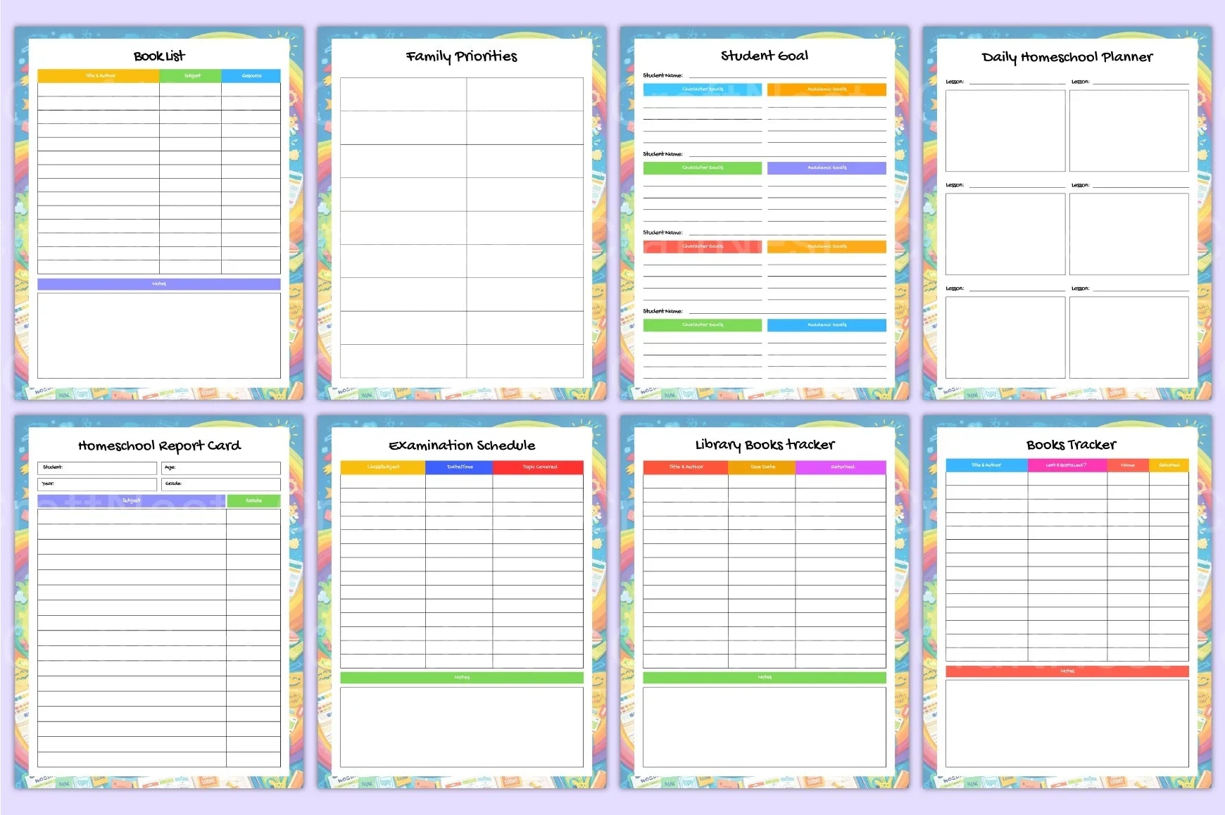 Academic Student Life Planner - CraftNest - Digital Crafting and Art