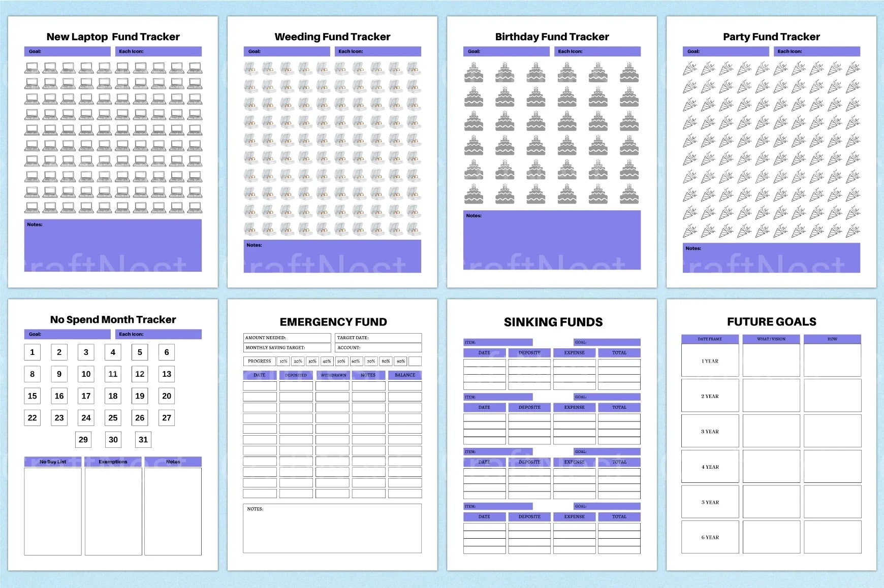 Budget Financial Planner - CraftNest - Digital Crafting and Art
