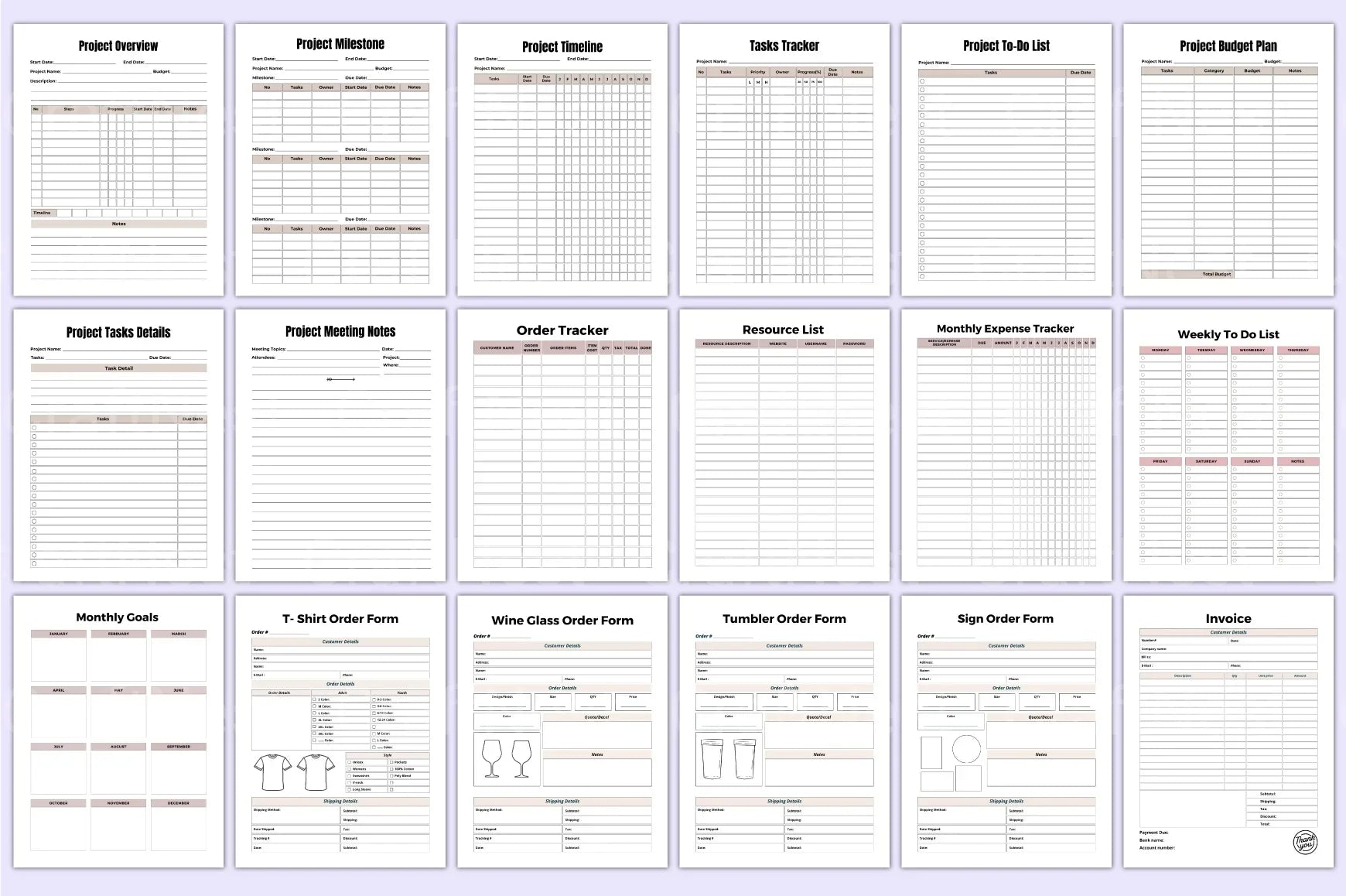 Mega Budget Sheets for Effective Financial Planning - CraftNest - Digital Crafting and Art