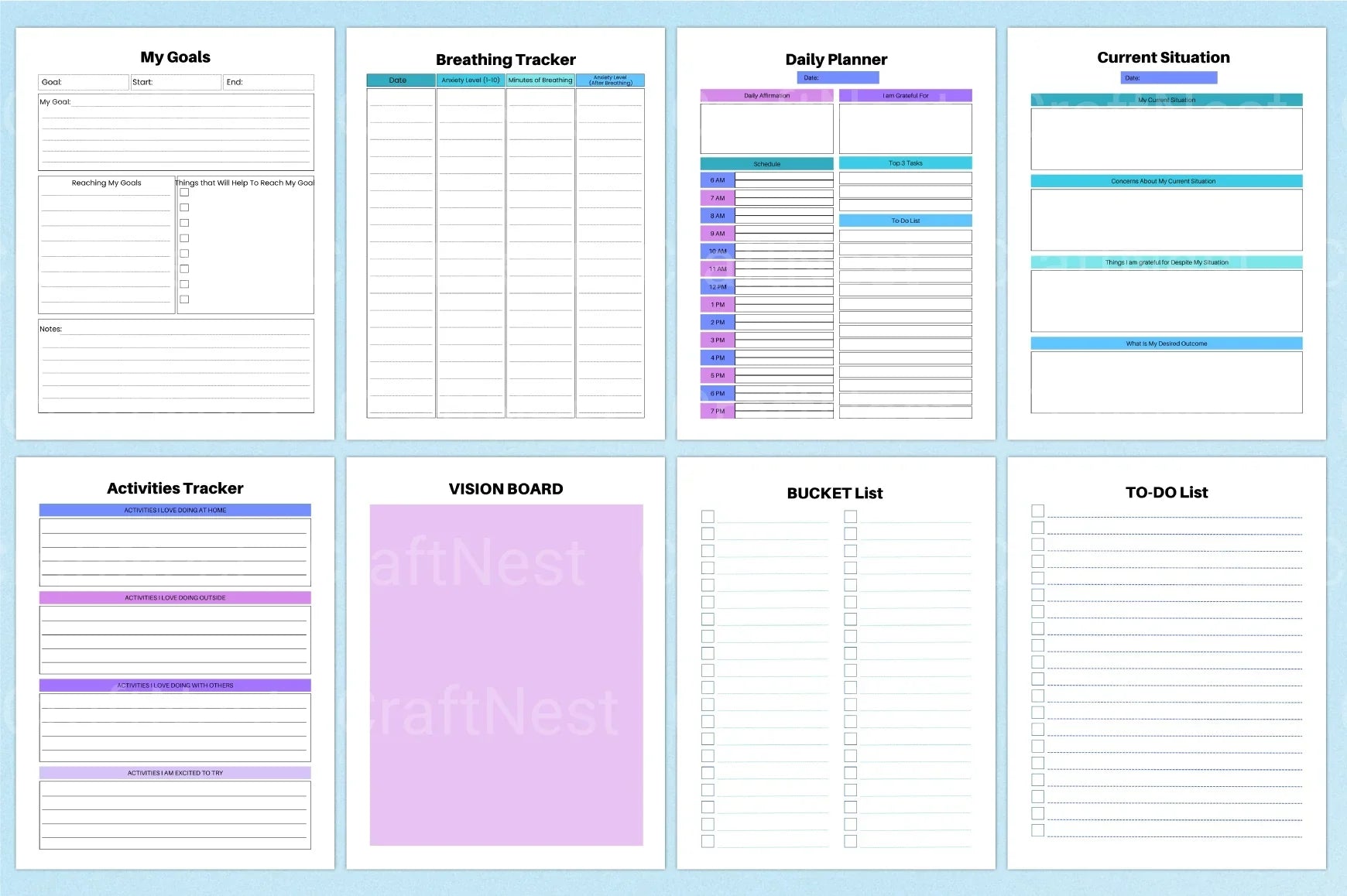 Depression Workbook: Effective Strategies for Mental Health - CraftNest - Digital Crafting and Art