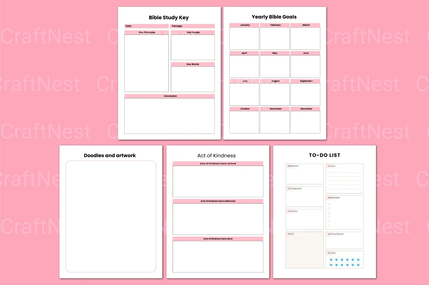 Faith Scripture Study Guide - CraftNest - Digital Crafting and Art