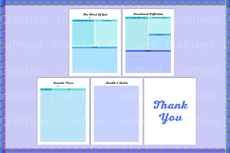 Bible Devotional Planner for Daily Inspiration - CraftNest - Digital Crafting and Art