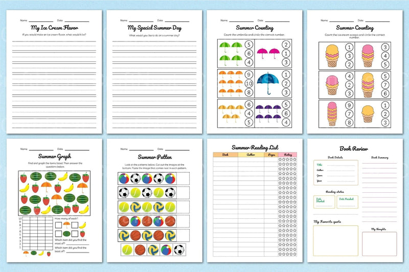 Summer Planner for Kids - CraftNest - Digital Crafting and Art