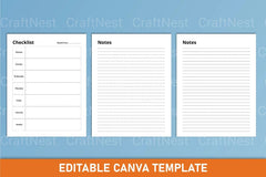Happy Life Planner Canva Interior - CraftNest - Digital Crafting and Art