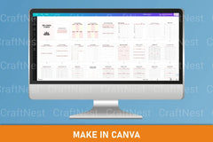 Wellness Planner Canva Interior Design - CraftNest - Digital Crafting and Art