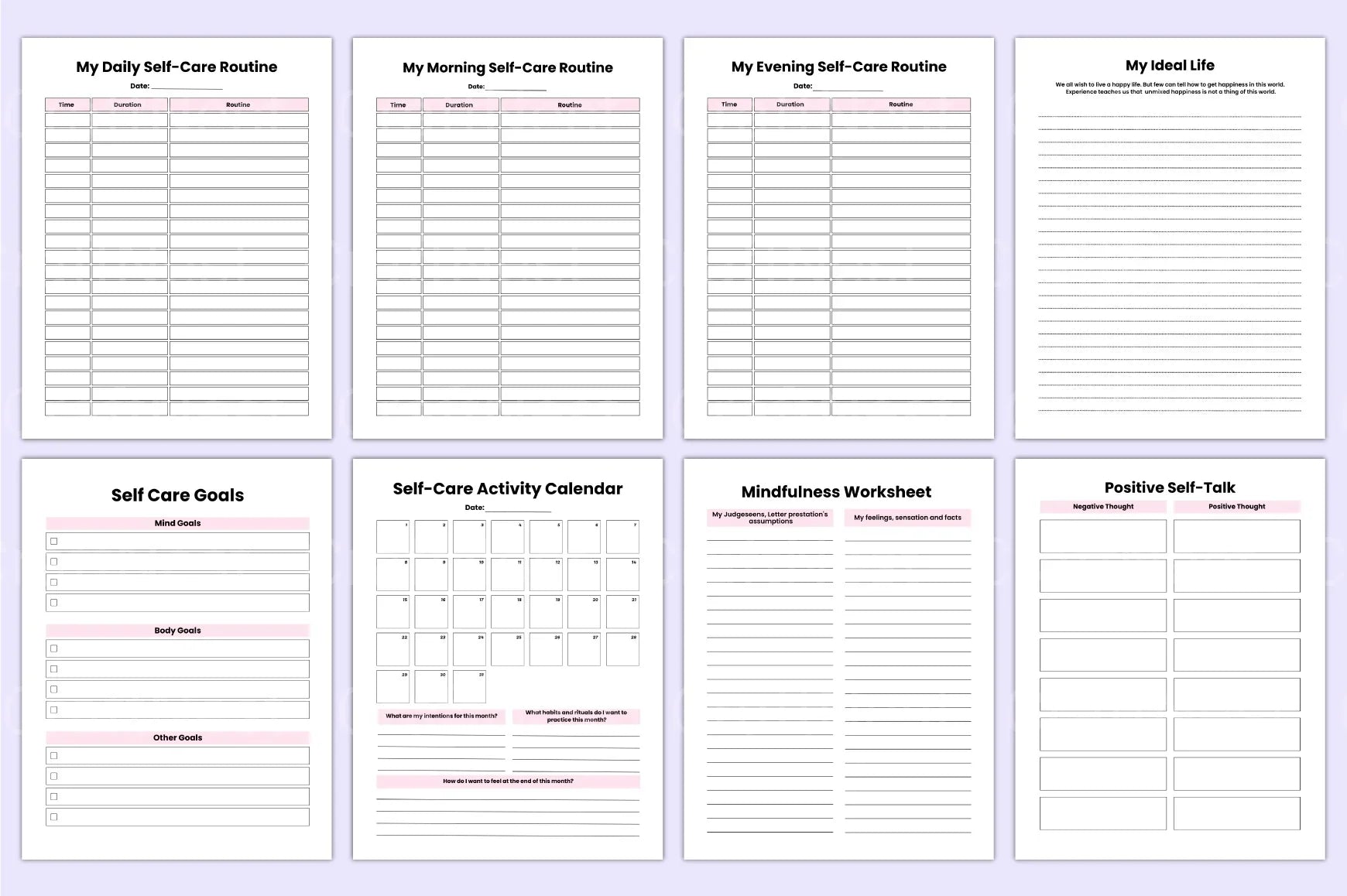 Self Care Wellness Guide - CraftNest - Digital Crafting and Art