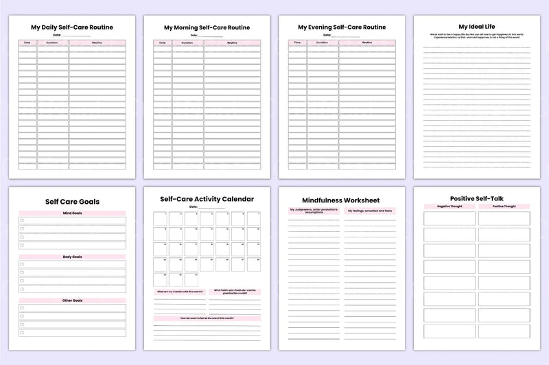 Self Care Wellness Guide - CraftNest - Digital Crafting and Art