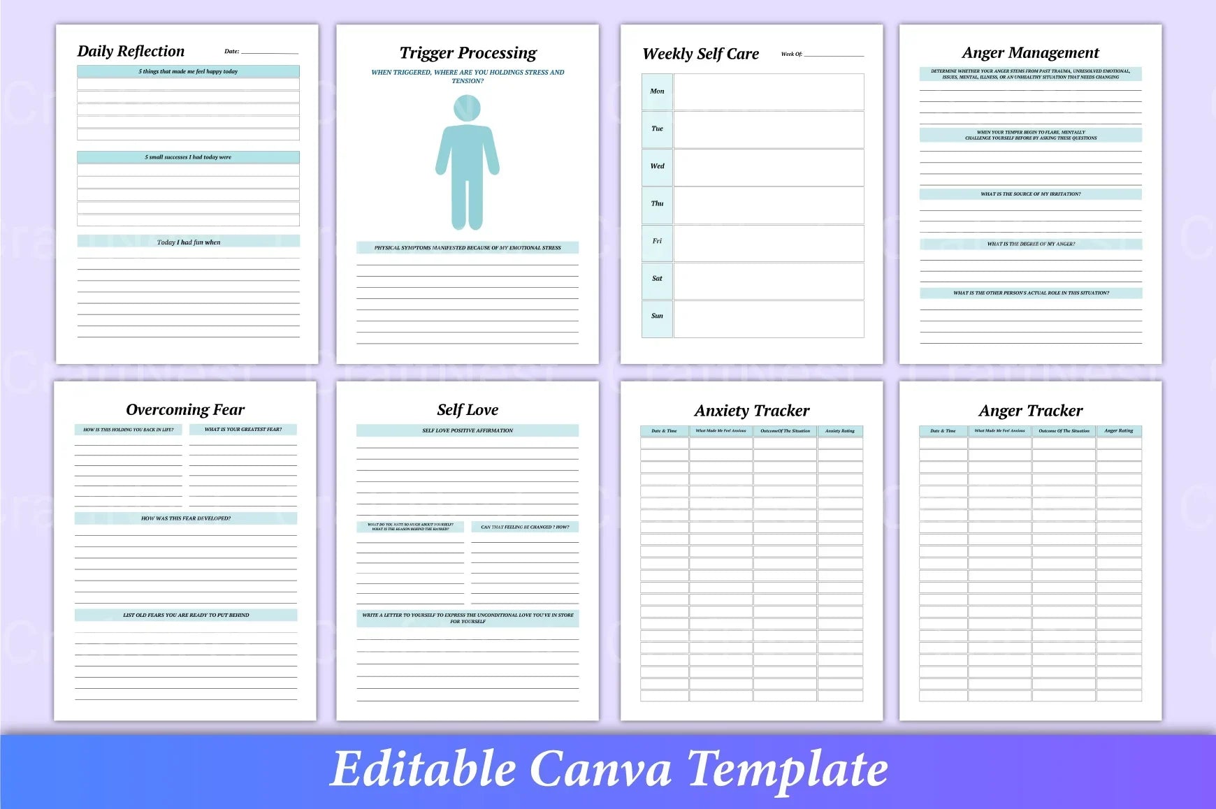 PTSD Trauma Processing Workbook - CraftNest - Digital Crafting and Art