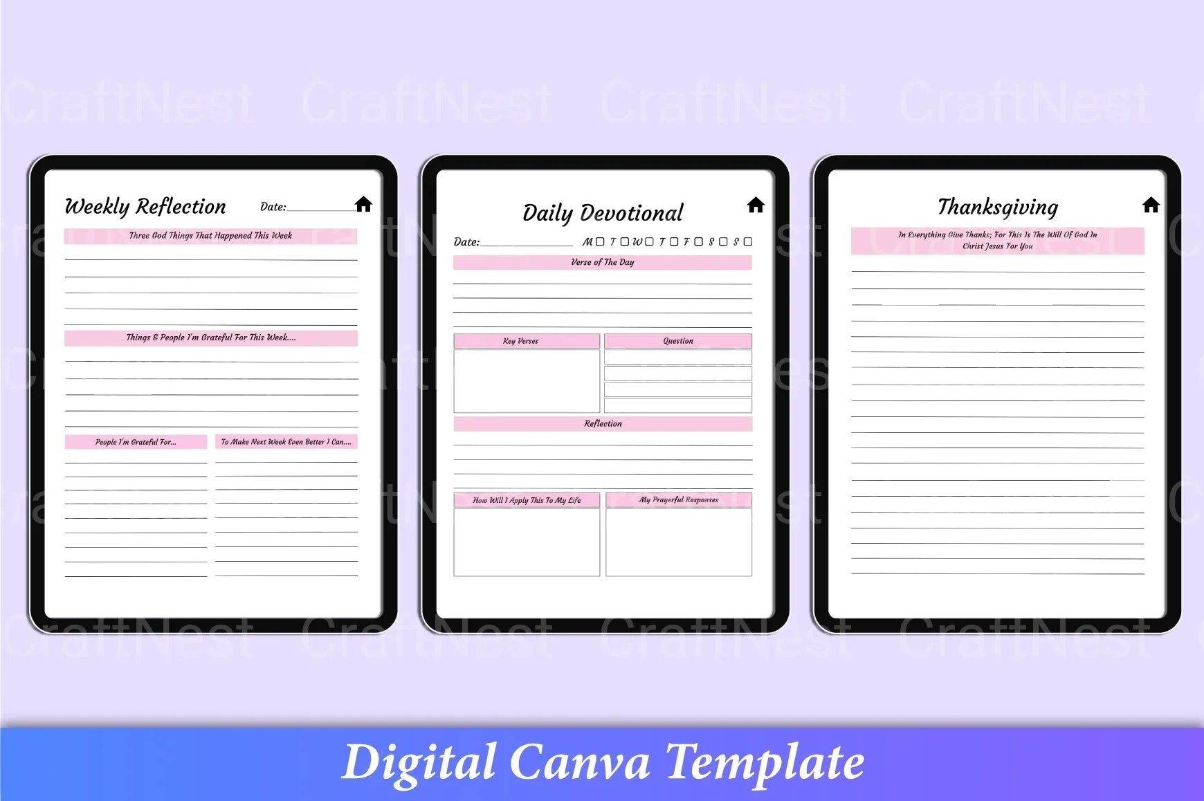 Bible Devotional Planner for Daily Inspiration - CraftNest - Digital Crafting and Art