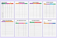 Business Management Organizer - CraftNest - Digital Crafting and Art