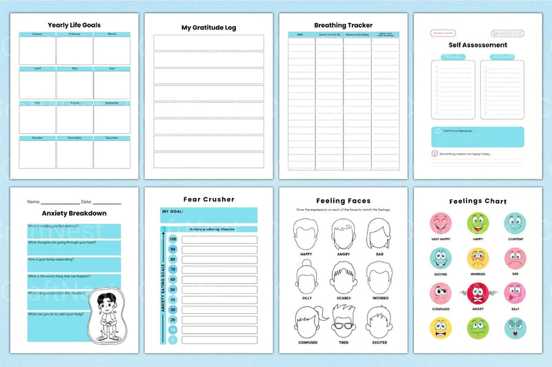 Anxiety and Depression Workbook - CraftNest - Digital Crafting and Art