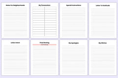 End of Life Planner Guide - CraftNest - Digital Crafting and Art