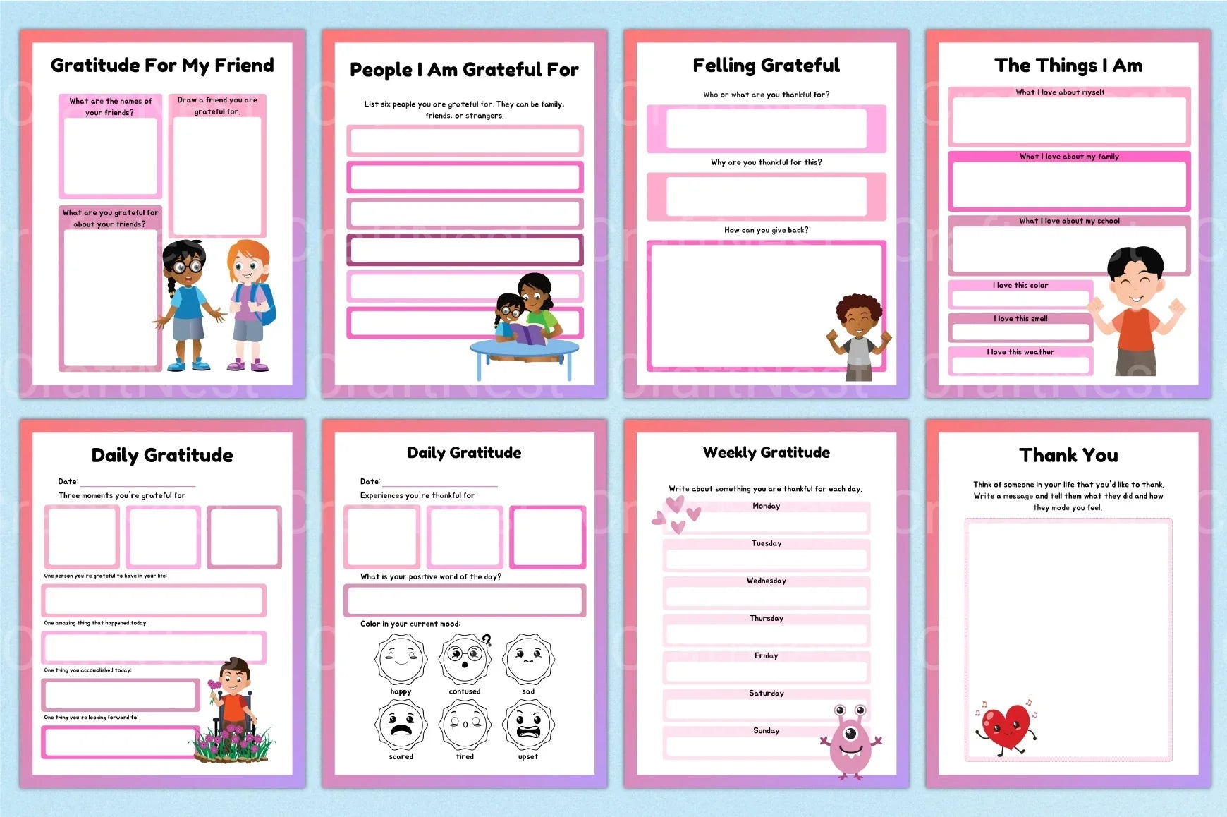 Gratitude Activities for Kids - CraftNest - Digital Crafting and Art