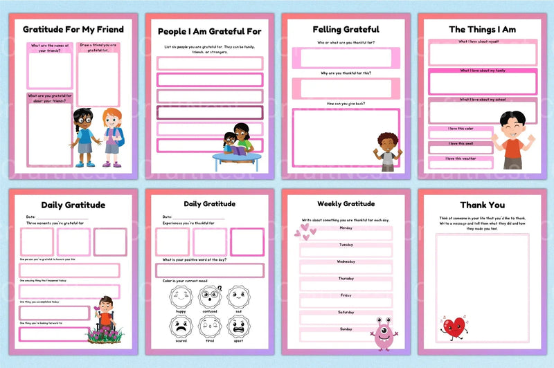 Gratitude Activities for Kids - CraftNest - Digital Crafting and Art