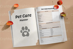 Pet Care Planner: Organize Your Pet's Needs - CraftNest - Digital Crafting and Art