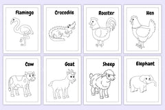 Animal Coloring Activity Book for Kids - CraftNest - Digital Crafting and Art