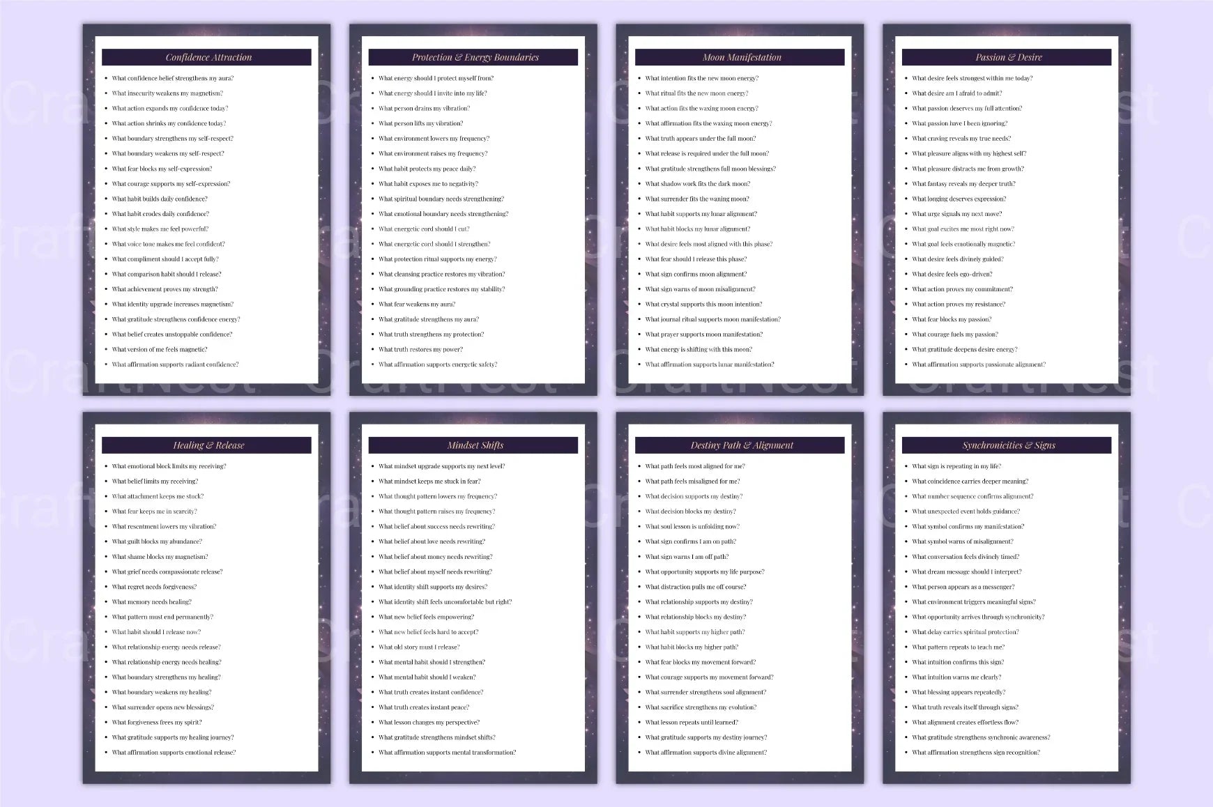 Manifestation Attraction Prompts for Success - CraftNest - Digital Crafting and Art
