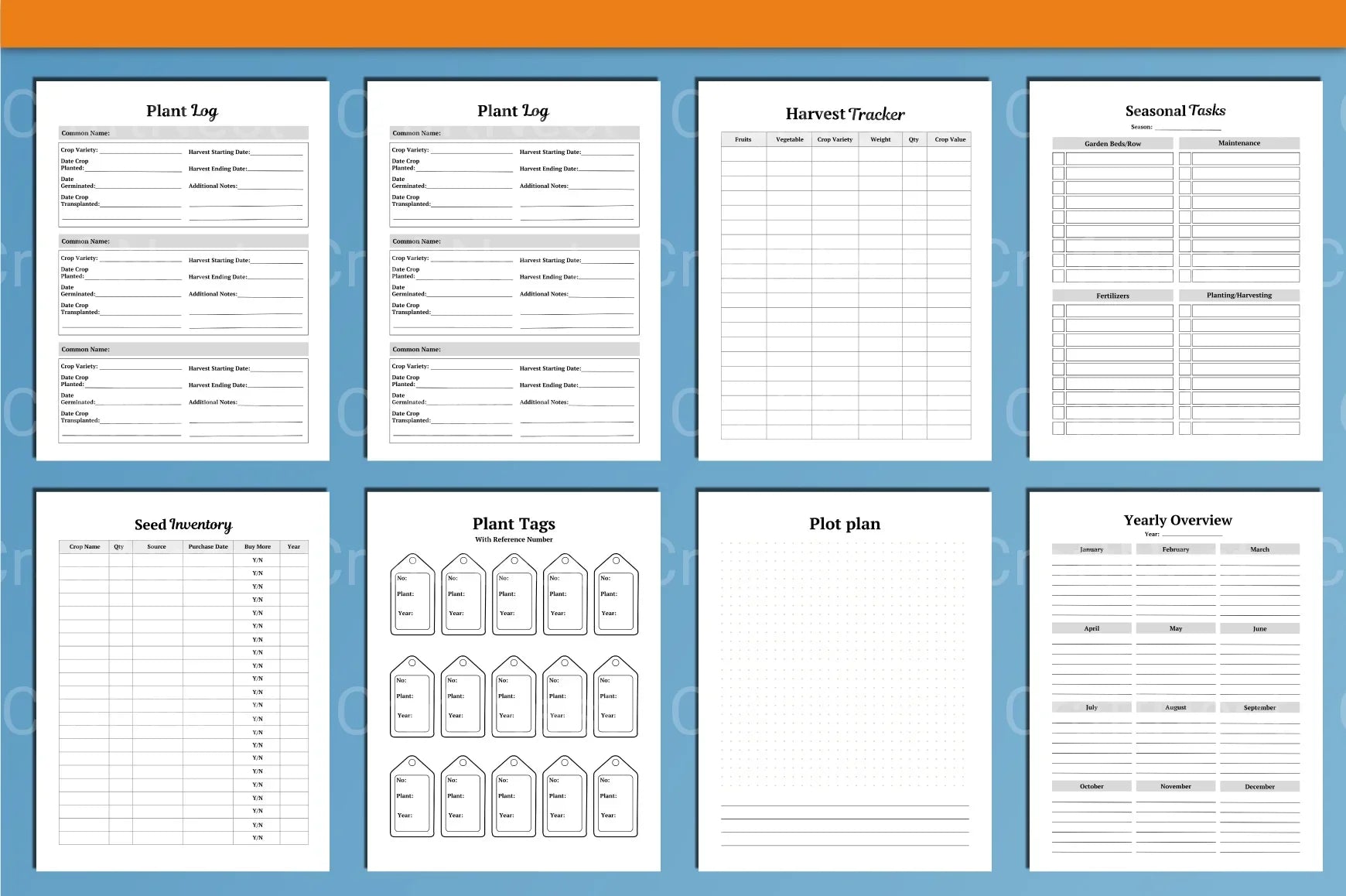 Garden Planner Canva Template - CraftNest - Digital Crafting and Art