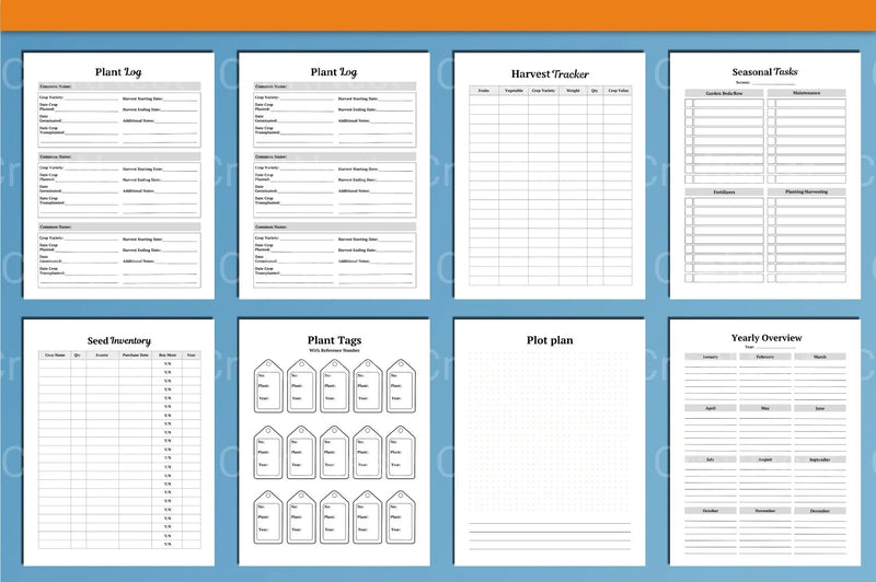 Garden Planner Canva Template - CraftNest - Digital Crafting and Art