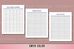 Medical Planner Template - CraftNest - Digital Crafting and Art