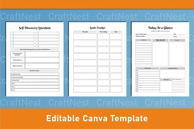 Witchy Planner Canva Template - CraftNest - Digital Crafting and Art