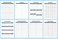 Mental Health Planner for Wellness and Self-Care - CraftNest - Digital Crafting and Art