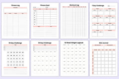 Weight Loss Planner - CraftNest - Digital Crafting and Art
