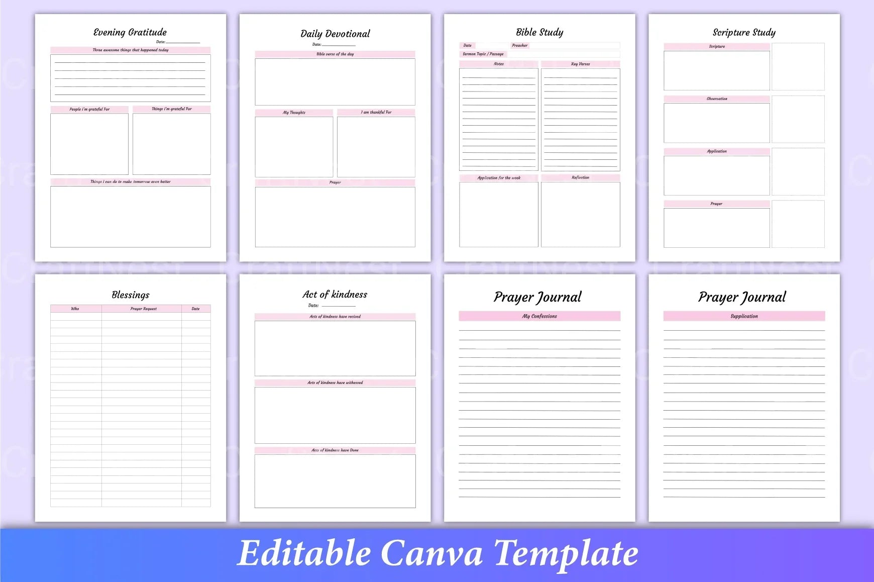 Bible Prayer Collection - CraftNest - Digital Crafting and Art