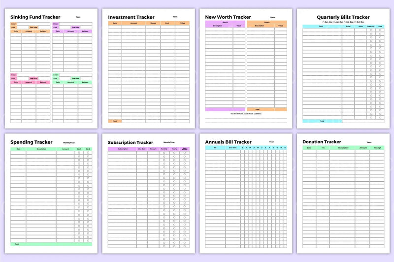 Financial Management Tracker Tool - CraftNest - Digital Crafting and Art