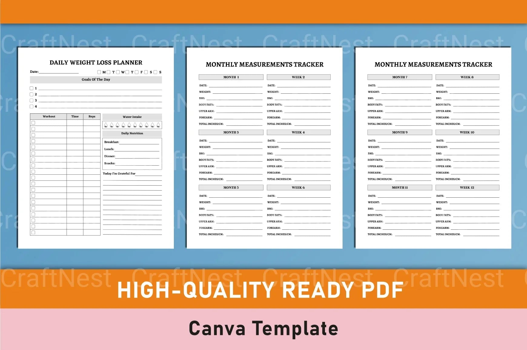 Weight Loss Tracker Tool - CraftNest - Digital Crafting and Art