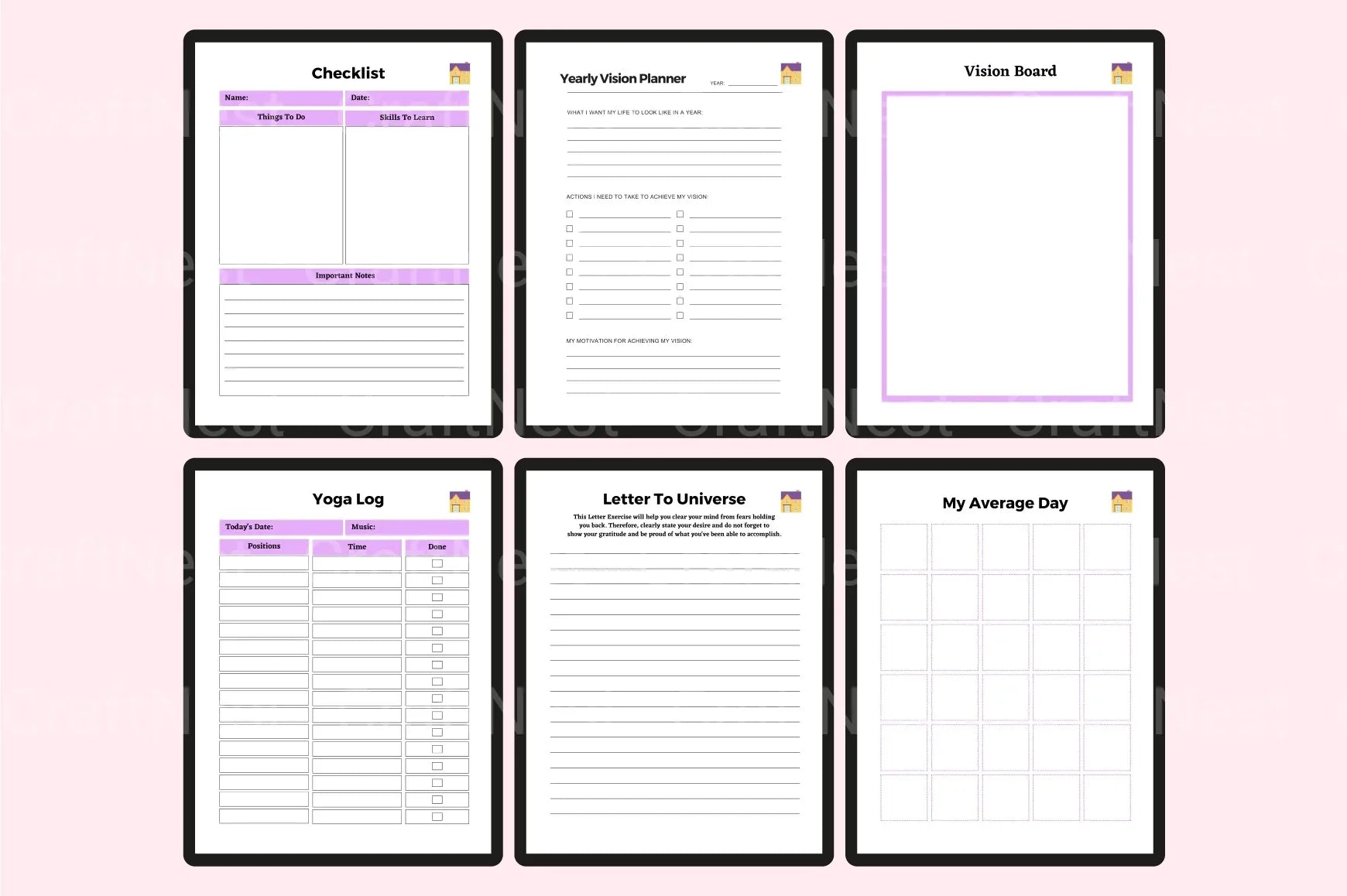 Vision Board Planner - CraftNest - Digital Crafting and Art