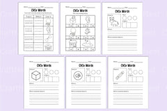 Kindergarten CVCE Workbook for Early Literacy Skills - CraftNest - Digital Crafting and Art