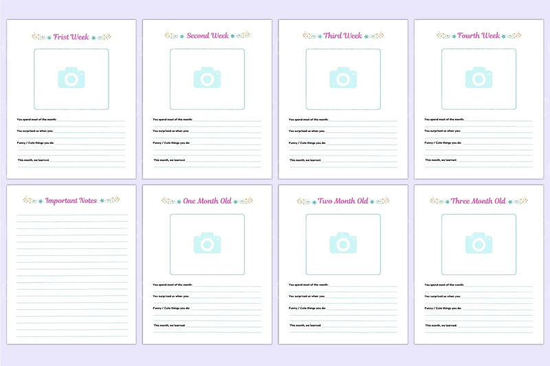 Baby Memory Book: Capture Precious Moments - CraftNest - Digital Crafting and Art