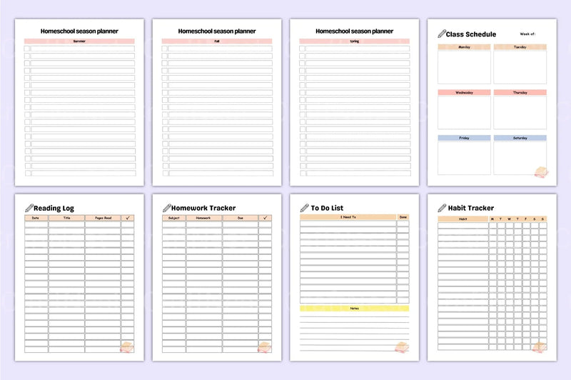 Home School Planner: Organize Your Homeschooling Effortlessly - CraftNest - Digital Crafting and Art