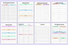 Wellness Lifestyle Organizer - CraftNest - Digital Crafting and Art