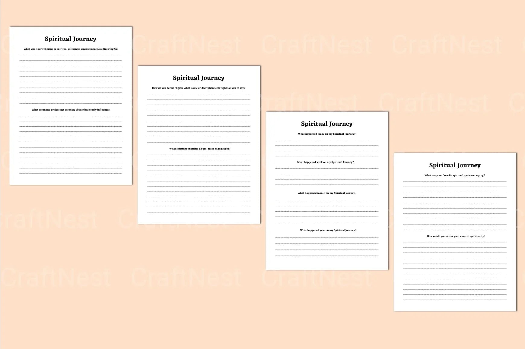 Spiritual Awakening Workbook Guide - CraftNest - Digital Crafting and Art