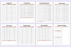 Side Hustle Planner for Entrepreneurs - CraftNest - Digital Crafting and Art