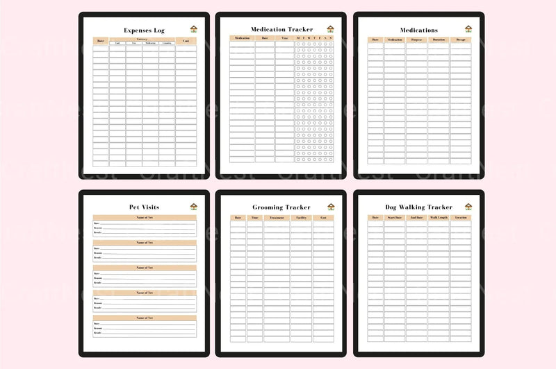 Pet Care Planner: Organize Your Pet's Health and Routine - CraftNest - Digital Crafting and Art