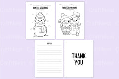 Kindergarten Winter Workbook Activities - CraftNest - Digital Crafting and Art