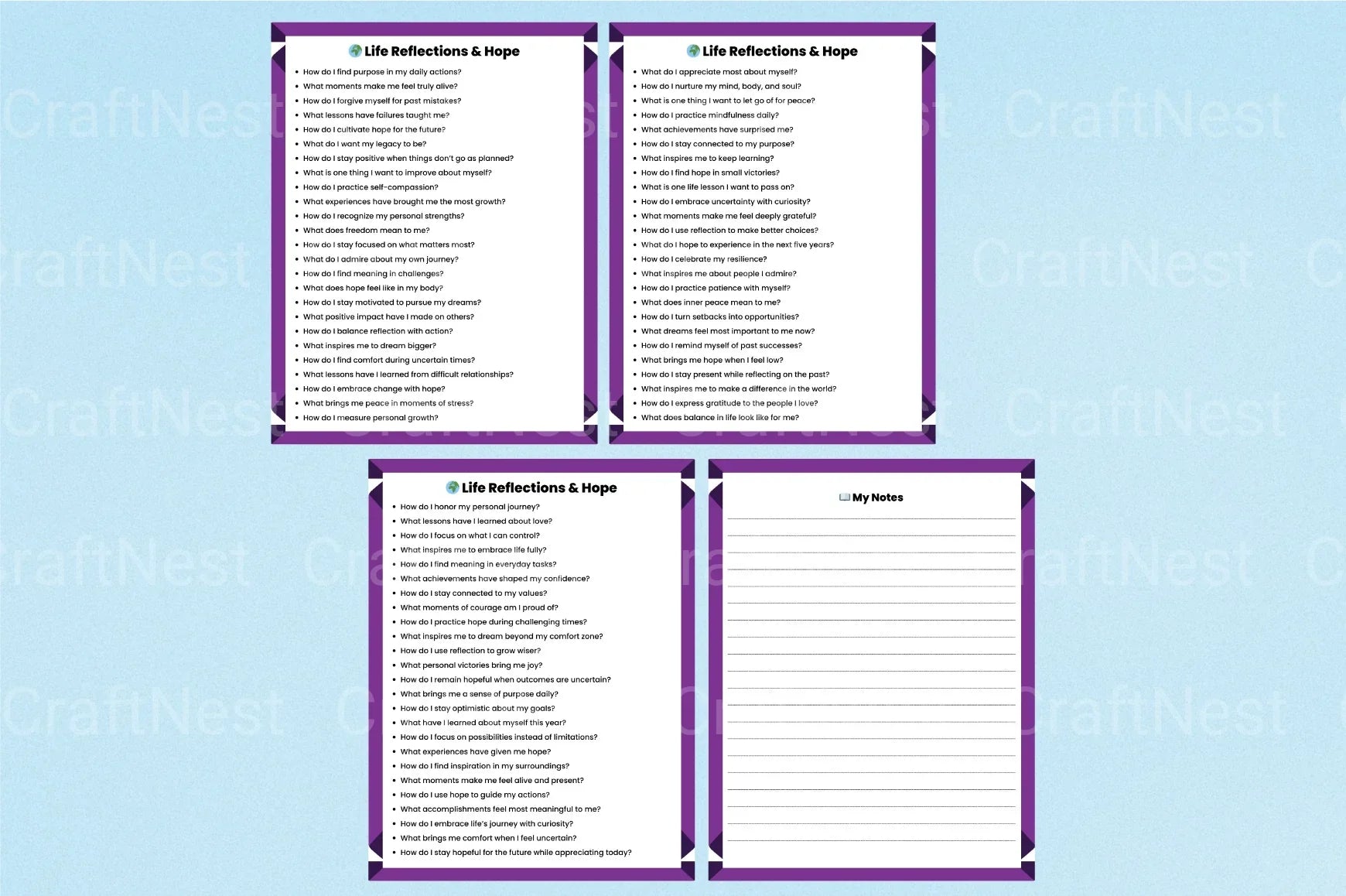Mental Health Prompts for Wellness - CraftNest - Digital Crafting and Art