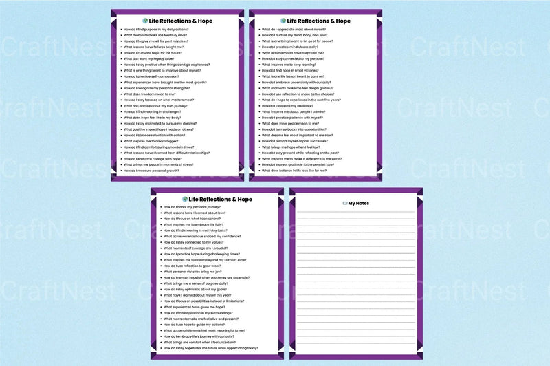 Mental Health Prompts for Wellness - CraftNest - Digital Crafting and Art
