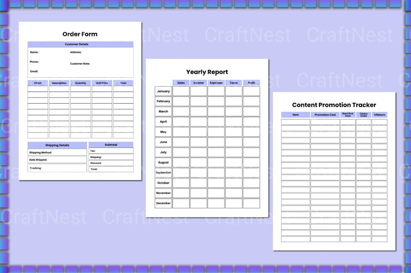 Craft Business Planner Guide - CraftNest - Digital Crafting and Art