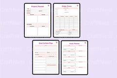 Side Hustle Planner for Entrepreneurs - CraftNest - Digital Crafting and Art