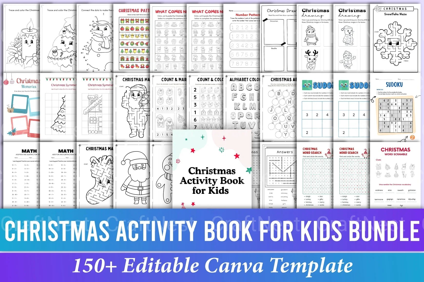 Mega Kids Activity Book: Fun & Educational Activities - CraftNest - Digital Crafting and Art