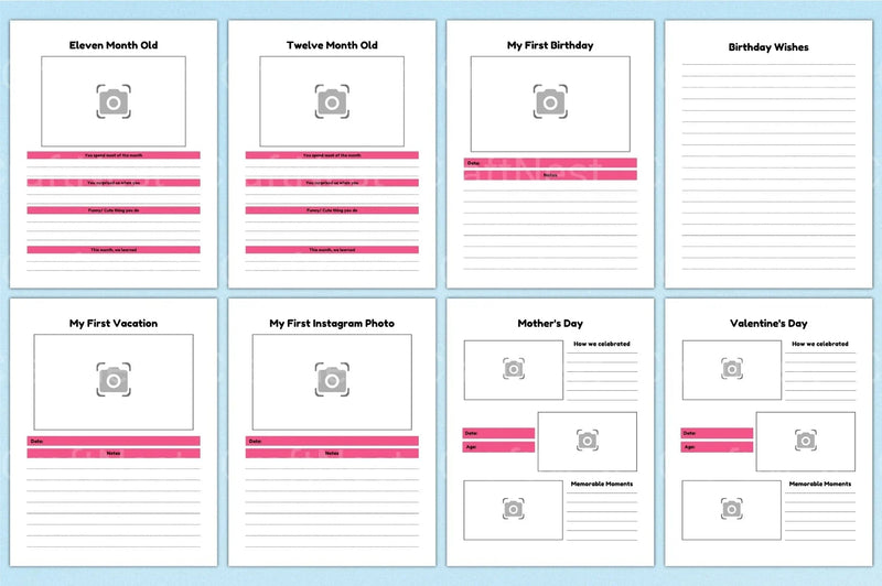 Baby Memory Book: Cherished Keepsake for New Parents - CraftNest - Digital Crafting and Art