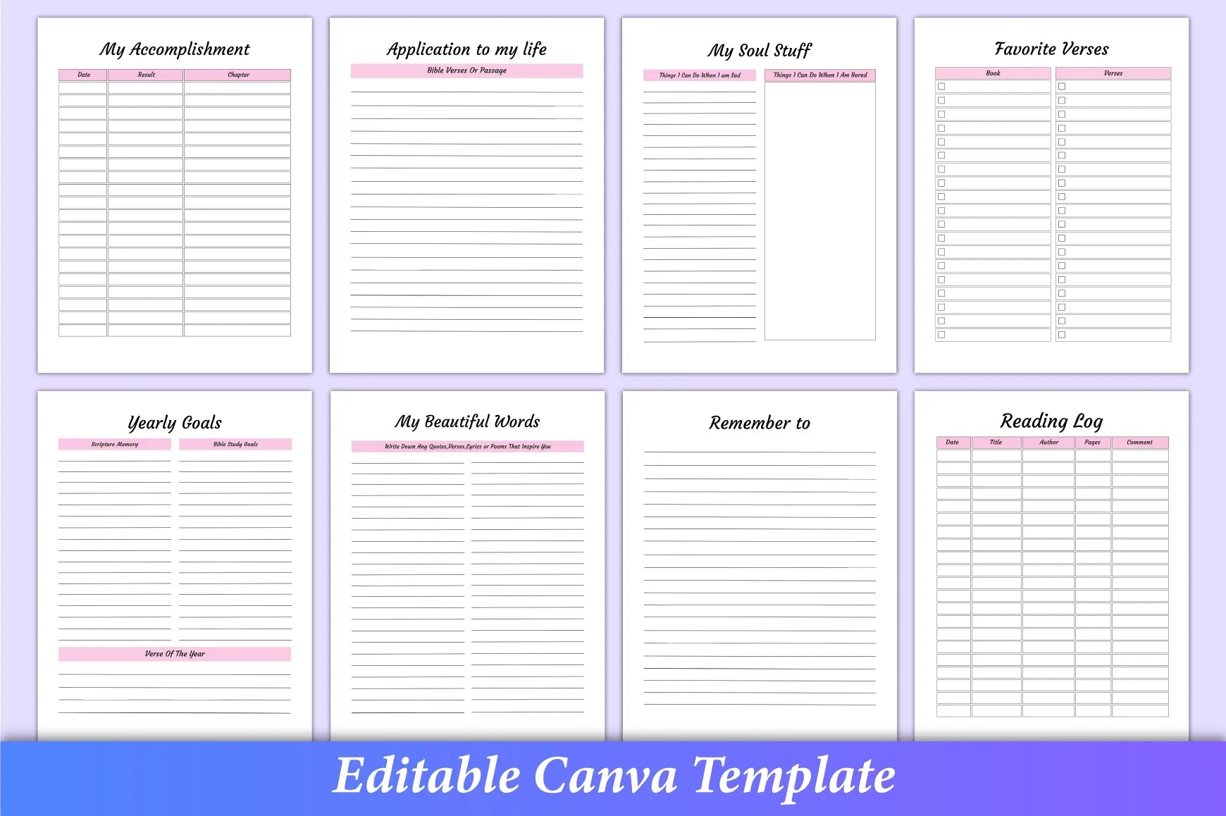 Bible Devotional Planner - 100 Planner - CraftNest - Digital Crafting and Art