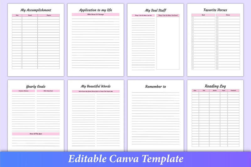 Bible Devotional Planner - 100 Planner - CraftNest - Digital Crafting and Art